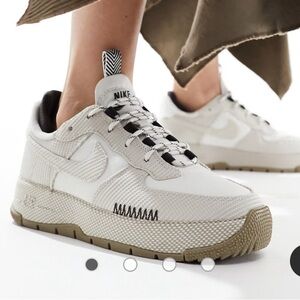 Nike Air Force 1 Wild sneakers in stone